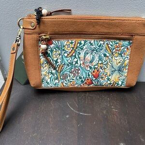 NWT Myra bag Floral Canvas Wristlet Clutch